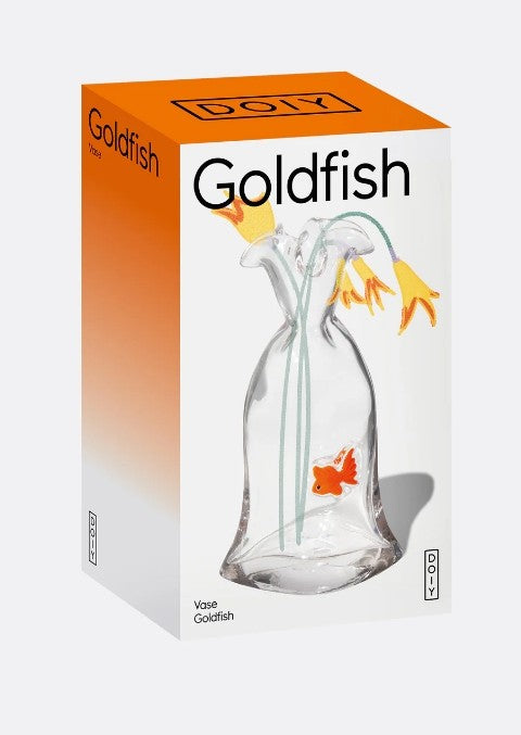 Goldfischvase aus Glas