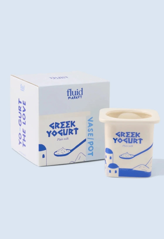 Griechische Joghurt Übertopf/ Vase