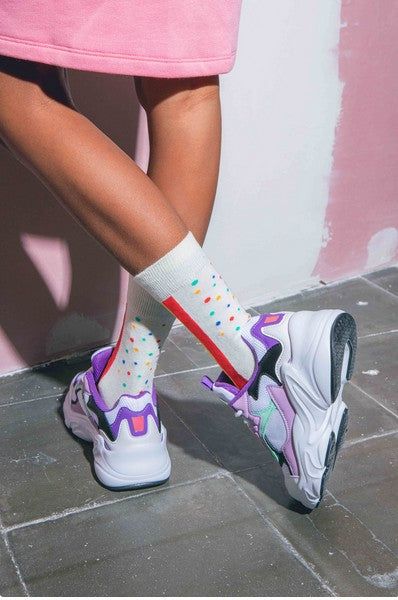 Kids Rainbow Cake Socks