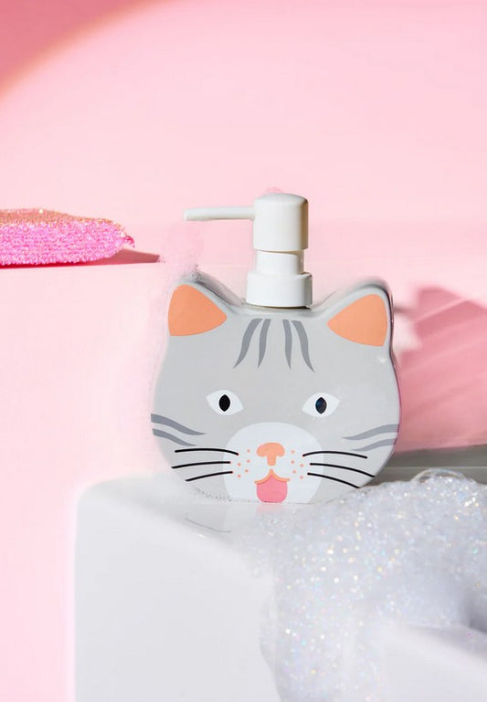 Katzen-Seifenspender aus Keramik