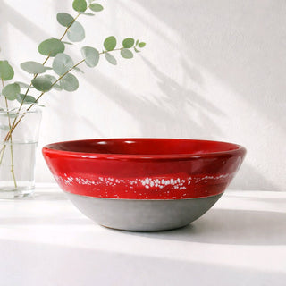 Handgemachte Keramikschüssel 17–18 cm – Unikat