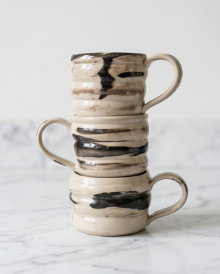 Keramiktasse im Zebra-Look – einzeln erhältlich