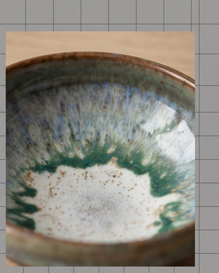 Handgefertigtes Keramik-Set Tasse und Frühstücksschale von Gezis, Ansicht 3