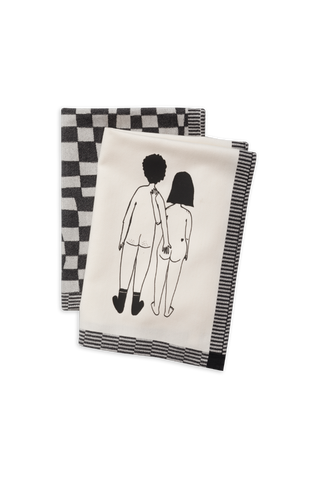 Geschirrtücher “Naked Couple Back” (2er Set)