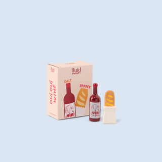 Salz- & Pfefferstreuer Fluid Market “Baguette & Wein”
