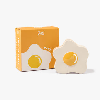 Vase "Egg" | Weiß, Keramik, Witziges Design  Fluid Market