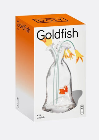 Goldfischvase aus Glas