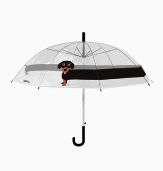 Mit dem Dackel durch den Regen – Regenschirm