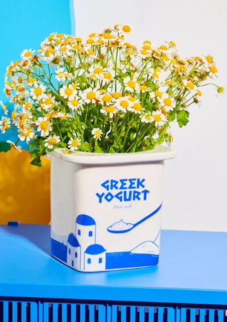 Griechische Joghurt Übertopf/ Vase