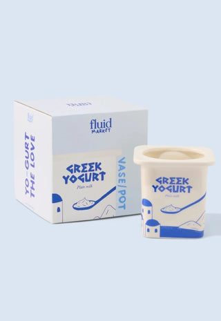 Griechische Joghurt Übertopf/ Vase