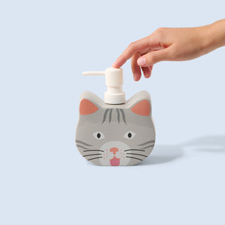 Katzen-Seifenspender aus Keramik