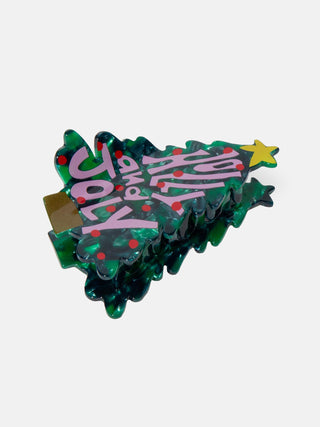 Xmas Tree Hair Claw
