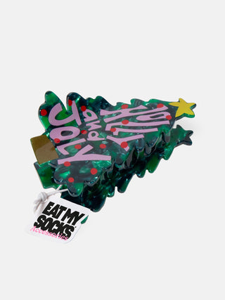 Xmas Tree Hair Claw