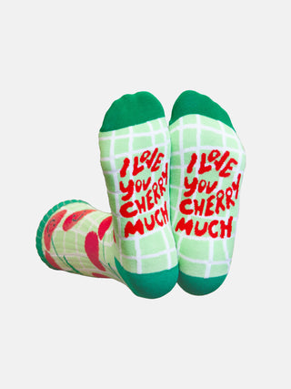 Cherry Flat Socks