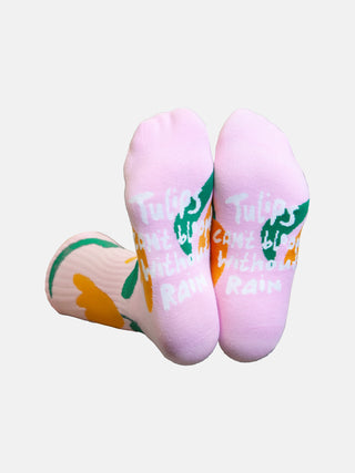 Tulip Flat Socks 🌷🧦