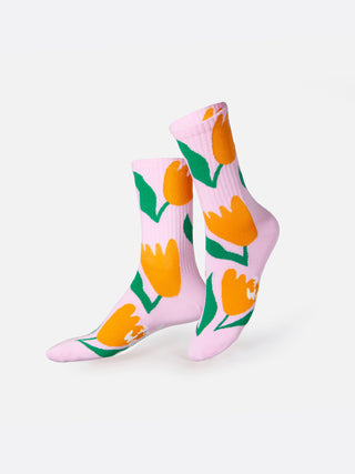 Tulip Flat Socks 🌷🧦