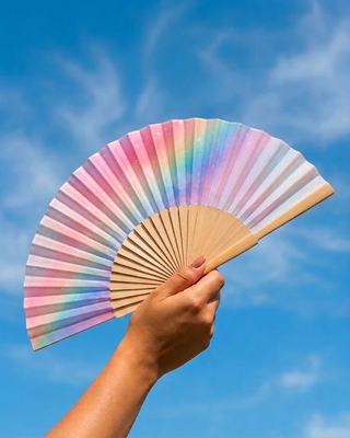 Einhorn-Regenbogen-Fächer