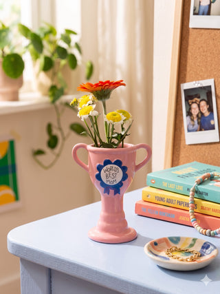 Pokal-Vase „World’s Best Mom“