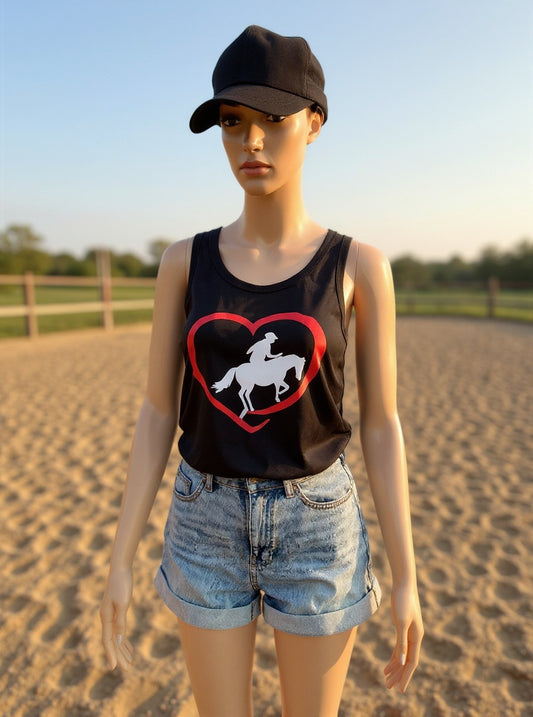 Damen/ Mädchen Top "Hobby Horsing"