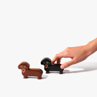 Dackel Set  🐶 - Vase & Salz- und Pfefferstreuer