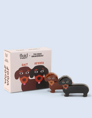 Dackel Set  🐶 - Vase & Salz- und Pfefferstreuer