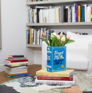 Blumenvase „Book“ in Blau – 2-in-1 Deko-Highlight 📘💐