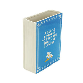 Blumenvase „Book“ in Blau – 2-in-1 Deko-Highlight 📘💐