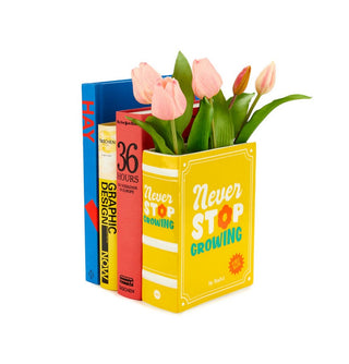 Blumenvase „Book“ in Gelb – 2-in-1 Deko-Highlight 📚🌼