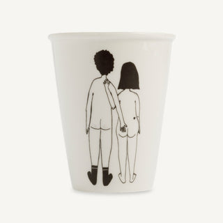 ✨ Becher „naked couple back“