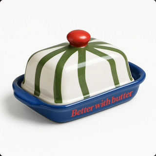 handgefertigte Butterdose