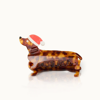 Haarklammer „Dackel Weihnachten“