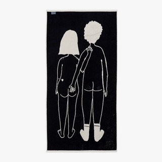 Badetuch naked couple back