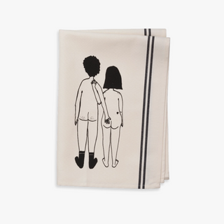 Küchenhandtuch „Naked Couple Back“