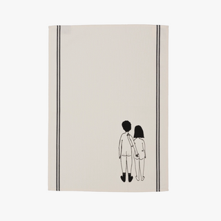 Küchenhandtuch „Naked Couple Back“