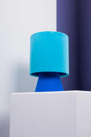 handgefertigte Tischleuchte "Blue"