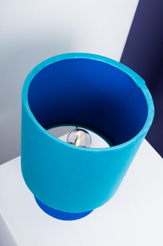 handgefertigte Tischleuchte "Blue"