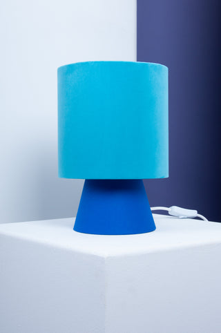 handgefertigte Tischleuchte "Blue"