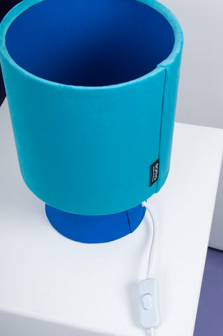 handgefertigte Tischleuchte "Blue"