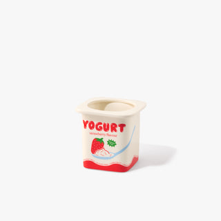 Vase / Übertopf „Joghurt Erdbeere“