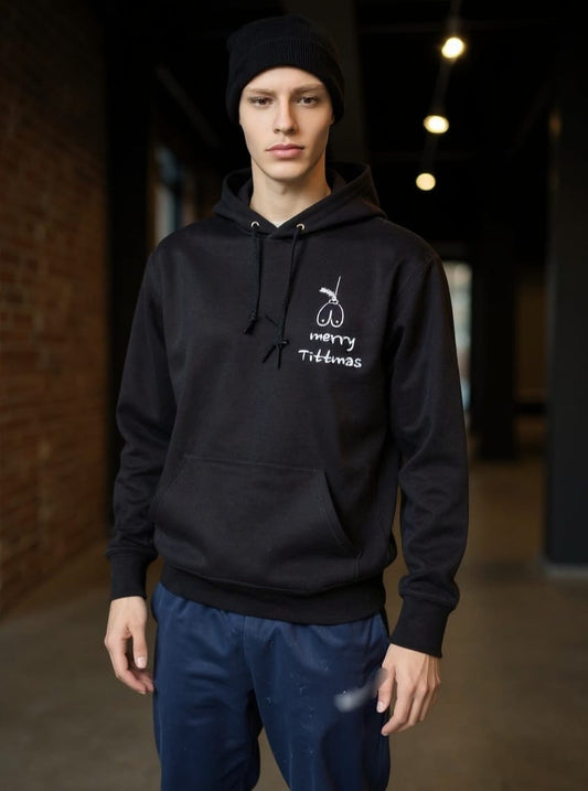 Merry Tittmas Hoodie - Lustiger Weihnachtspullover für Männer | Gezis