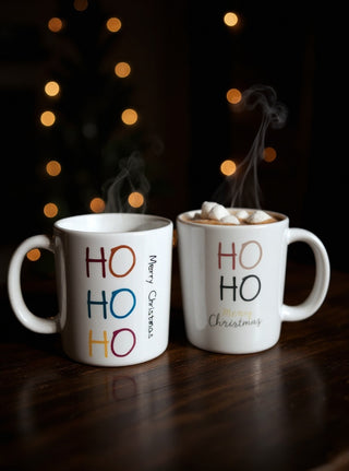 Ho Ho Ho Tasse - Lustige Weihnachtstasse für Glühwein & Kakao | Gezis
