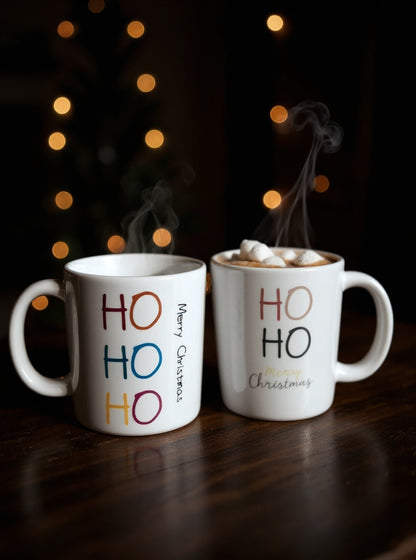 Ho Ho Ho Tasse - Lustige Weihnachtstasse für Glühwein & Kakao | Gezis
