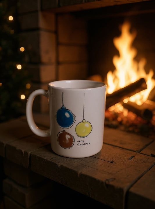 Weihnachtstasse Kugeln - Festliche Christbaumkugel Tasse