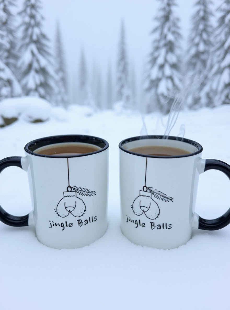 Jingle Balls Weihnachtstasse – frech, witzig, garantiert ein Hingucker 🎄😆