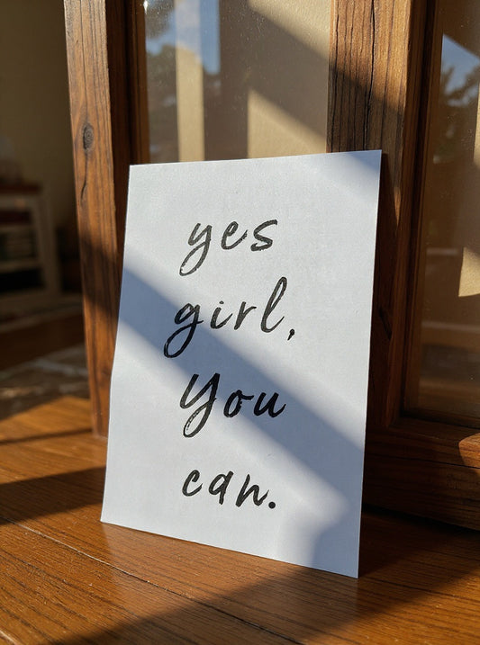Wandbild You Can - Motivierendes Poster für Frauen