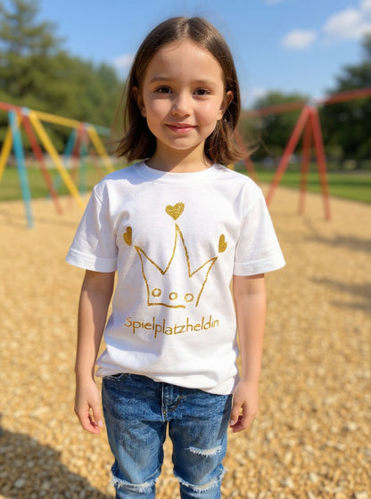 Kinder-Shirt "Spielplatzheldin"