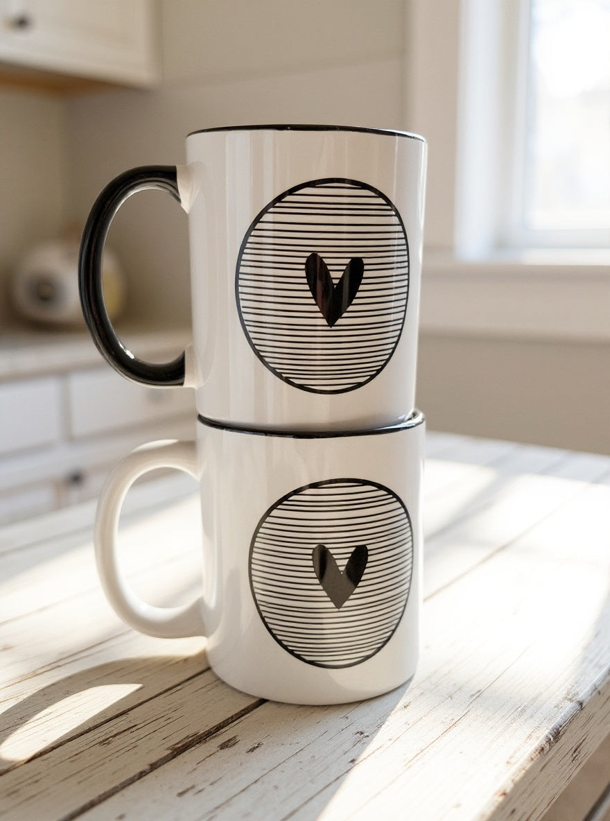 Herz Tasse - Romantische Geschenktasse für Verliebte