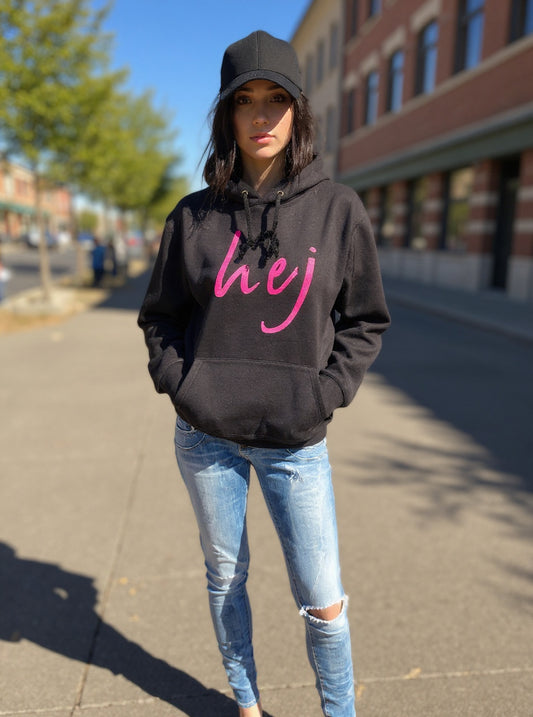 HEY Hoodie Damen - Minimalistischer Statement Pullover