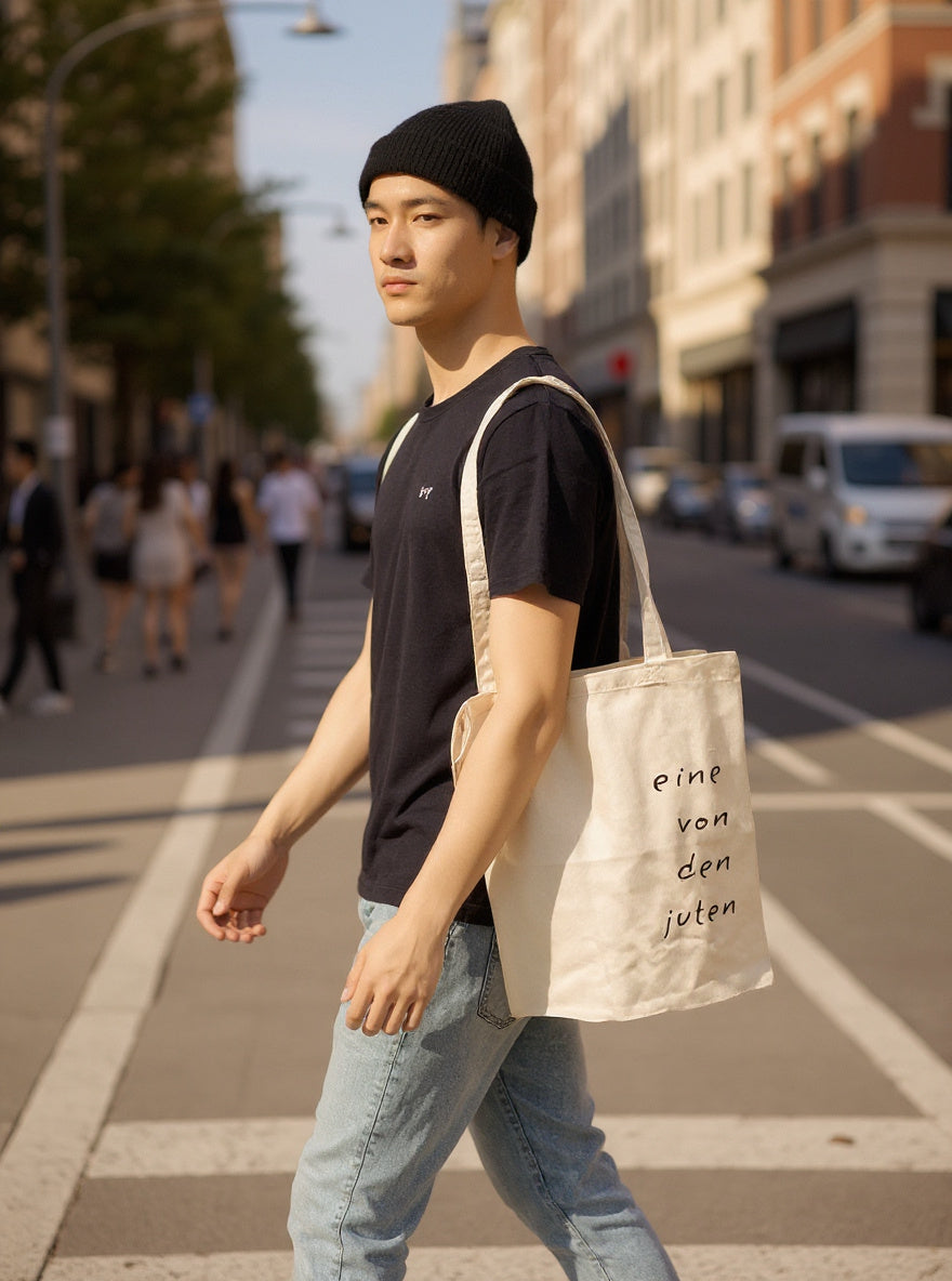 Jutetasche Eine von den Juten - Nachhaltige Einkaufstasche mit Spruch | Gezis