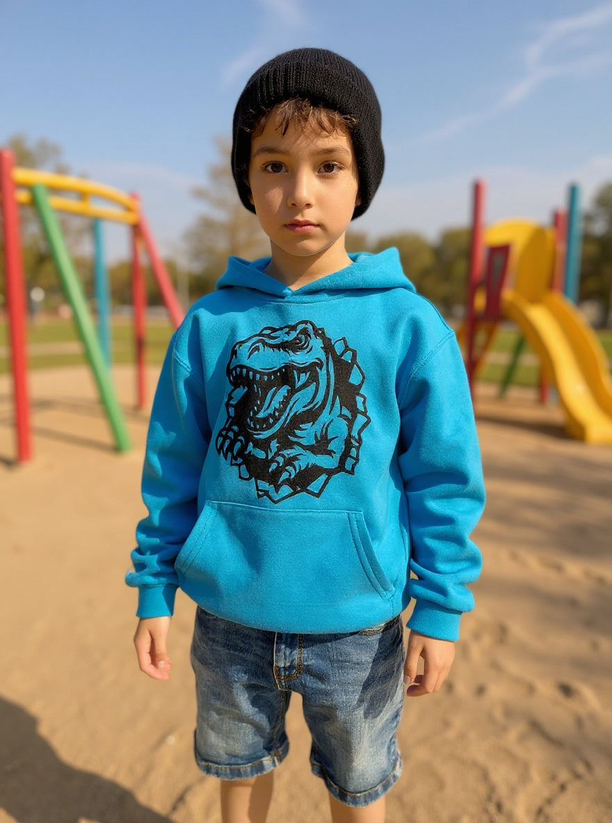 Kinderhoodie „T-Rex“ – für echte Dinostarke 🦖💥